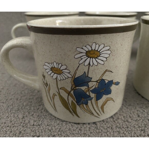 1970's Vtg Royal Doulton Hill Top Coffee Tea Mug Cup Lambetware England Set of 5 - Picture 2 of 7